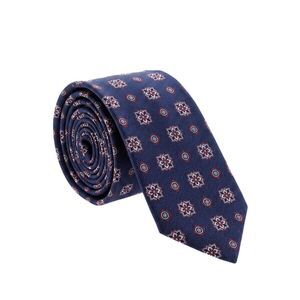 Canali Blue Square Pattern 100% Silk Tie